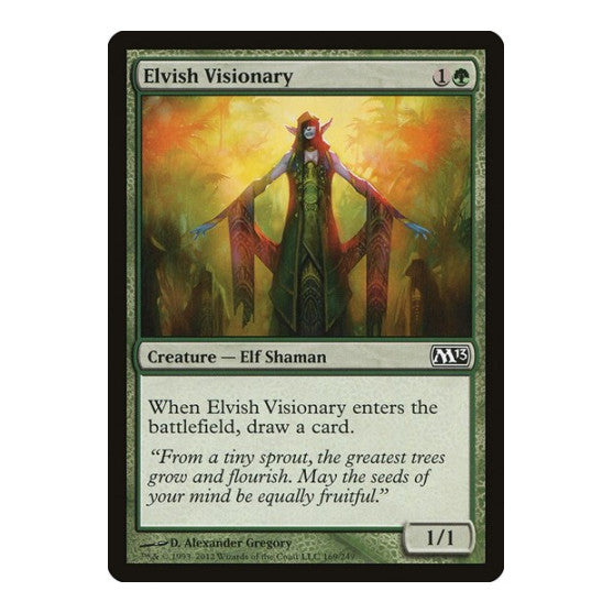 Elvish Visionary (M13) #169 Common (Lightly Played) Magic 2013 (M13) Magic: The Gathering: 2012