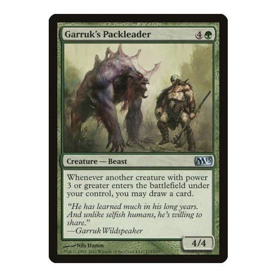 Garruks Packleader (M13) #175 Uncommon (Lightly Played) Magic 2013 (M13) Magic: The Gathering: 2012