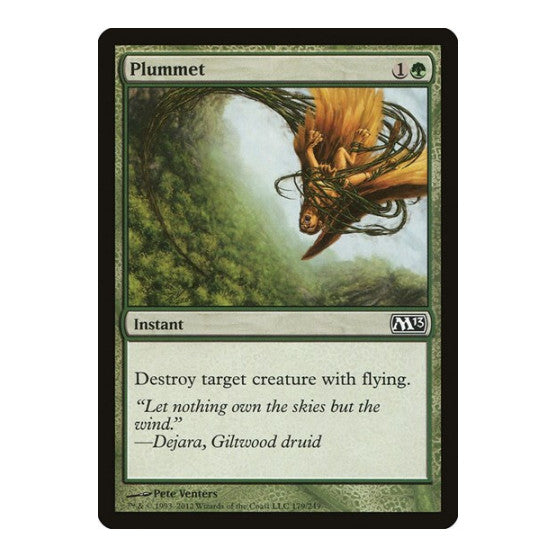 Plummet (M13) #179 Common (Lightly Played) Magic 2013 (M13) Magic: The Gathering: 2012