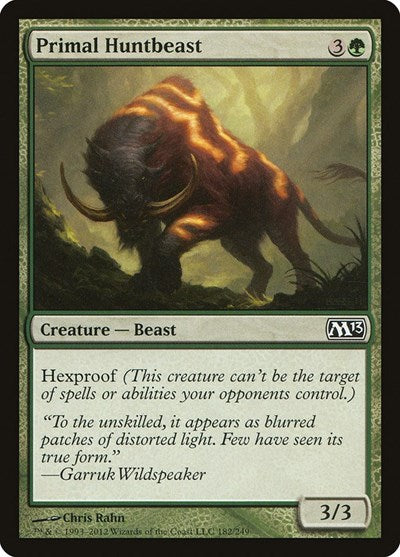 Primal Huntbeast (M13) #182 Common (Damaged) Magic 2013 (M13) Magic: The Gathering: 2012