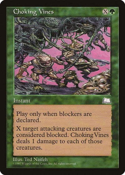 Choking Vines (WTH) #123 Common Weatherlight Magic: The Gathering: 1997