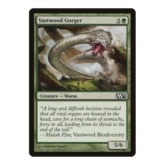 Vastwood Gorger (M13) #196 Common (Moderately Played) Magic 2013 (M13) Magic: The Gathering: 2012
