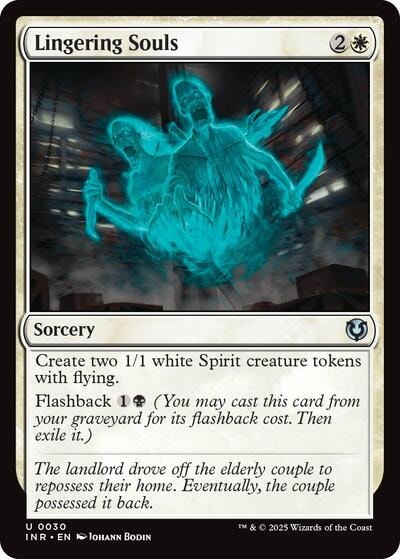 Lingering Souls (INR) #30 Uncommon (Lightly Played) Innistrad Remastered Magic: The Gathering: 2025