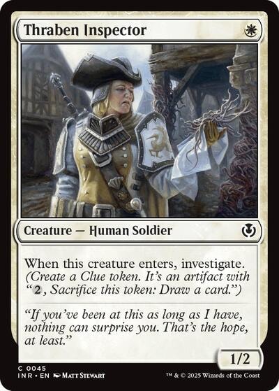Thraben Inspector (INR) #45 Common (Lightly Played) Innistrad Remastered Magic: The Gathering: 2025