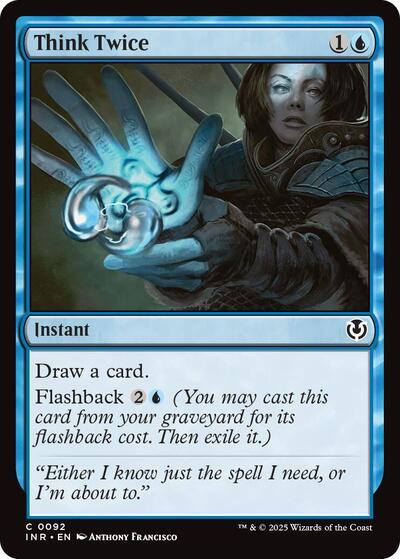 Think Twice (INR) #92 Common (Lightly Played) Innistrad Remastered Magic: 2025