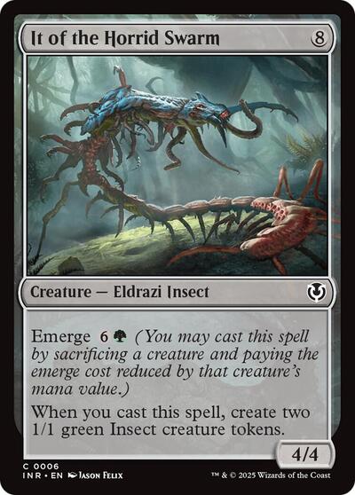 It of the Horrid Swarm (INR) #6 Common (Lightly Played) Innistrad Remastered Magic: 2025