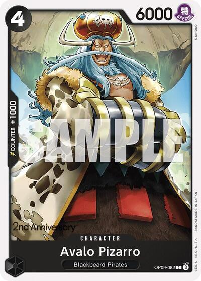 Avalo Pizarro (OP09 ANN) #OP09-082 Common (Near Mint) Emperors in the New World: 2nd Anniversary Tournament Cards One Piece Card Game: 2024