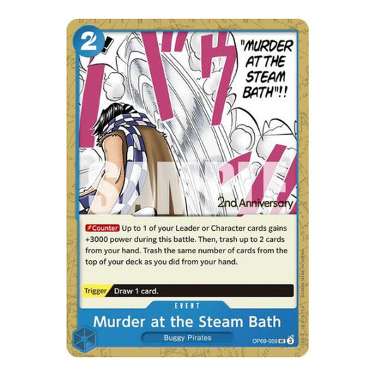 Murder at the Steam Bath (OP09 ANN) #OP09-059 Uncommon (Near Mint) Emperors in the New World: 2nd Anniversary Tournament Cards One Piece Card Game: 2024