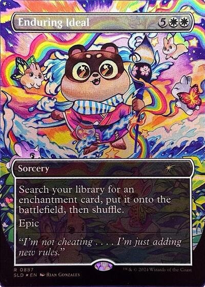 Enduring Ideal (Rainbow Foil) (SLD) #887 Rare (Foil Lightly Played) Secret Lair Drop Series Magic: The Gathering: 2026