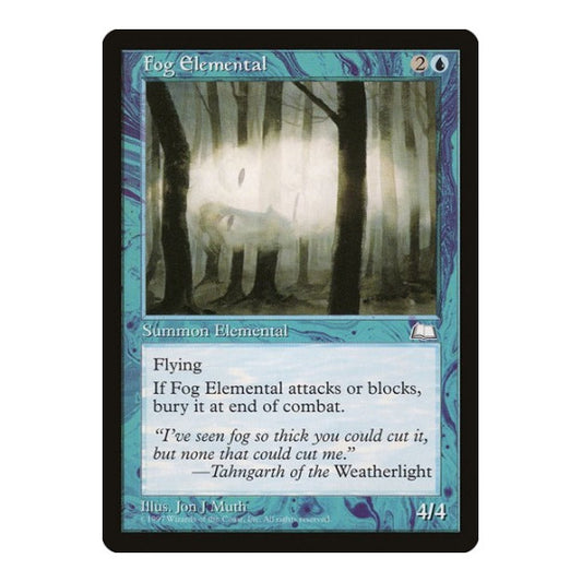 Fog Elemental (WTH) #40 Common (Lightly Played) Weatherlight Magic: The Gathering: 1997