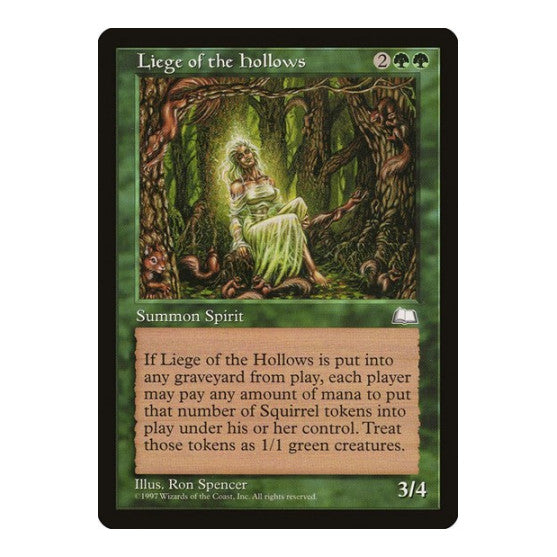 Liege of the Hollows (WTH) #131 Rare (Heavily Played) Weatherlight Magic: The Gathering: 1997