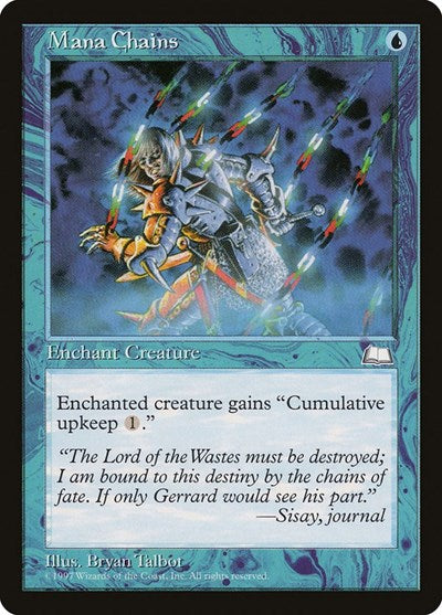 Mana Chains (WTH) #41 Common (Moderately Played) Weatherlight Magic: The Gathering: 1997