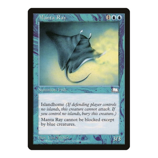 Manta Ray (WTH) #42 Common (Moderately Played) Weatherlight Magic: The Gathering: 1997