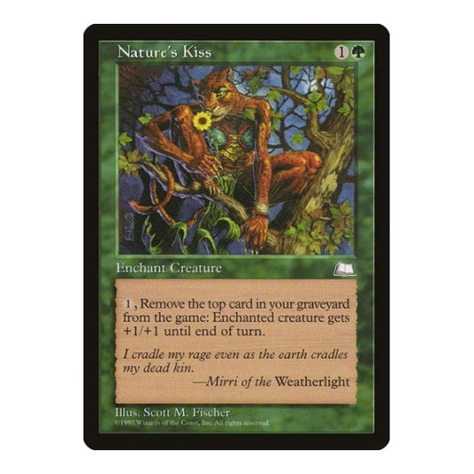 Nature's Kiss (WTH) #136 Common (Lightly Played) Weatherlight Magic: The Gathering: 1997