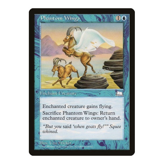 Phantom Wings (WTH) #49 Common (Moderately Played) Weatherlight Magic: The Gathering: 1997