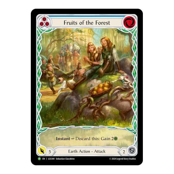 Fruits of the Forest (Blue) - LGS344 (PR) #LGS344 None (Rainbow Foil Near Mint) Flesh and Blood: Promo Cards Flesh and Blood TCG: 2019