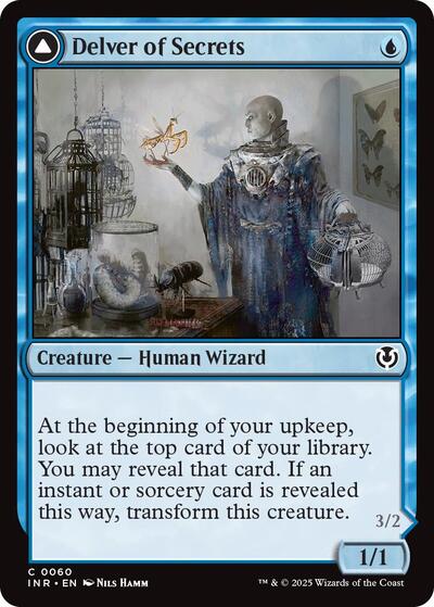 Delver of Secrets (INR) #60 Common (Lightly Played) Innistrad Remastered Magic: The Gathering: 2025