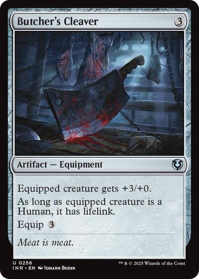 Butchers Cleaver (INR) #256 Uncommon (Lightly Played) Innistrad Remastered Magic: The Gathering: 2025