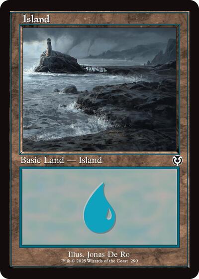 Island 290 Retro Frame (INR) #290 Land (Lightly Played) Innistrad Remastered Magic: The Gathering: 2025
