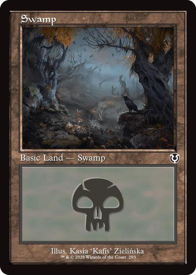 Swamp 293 Retro Frame (INR) #293 Land (Foil Near Mint) Innistrad Remastered Magic: The Gathering: 2025