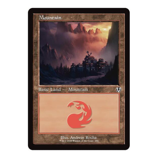 Mountain (294) (Retro Frame) (INR) #294 Land (Lightly Played) Innistrad Remastered Magic: The Gathering: 2025
