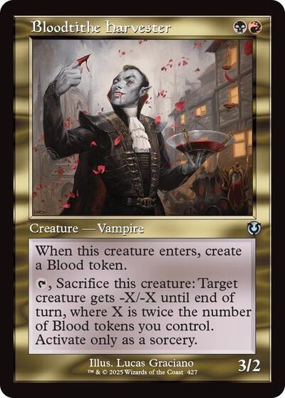 Bloodtithe Harvester Retro Frame (INR) #427 Uncommon (Lightly Played) Innistrad Remastered Magic: The Gathering: 2025