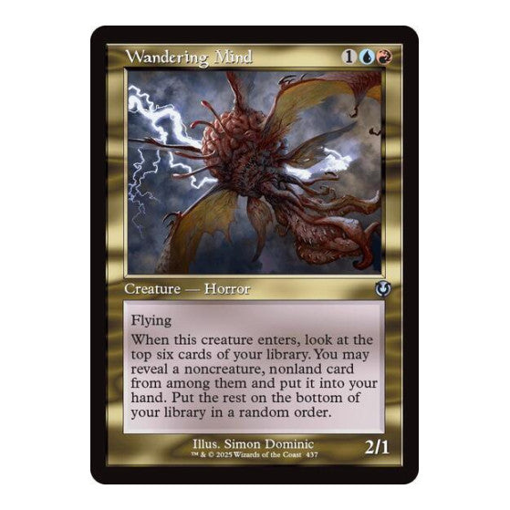 Wandering Mind (Retro Frame) (INR) #437 Uncommon (Lightly Played) Innistrad Remastered Magic: The Gathering: 2025