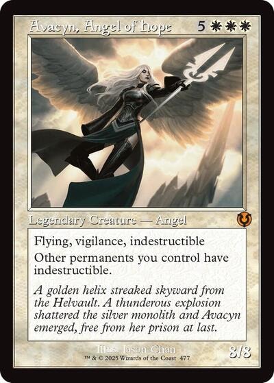 Avacyn Angel of Hope Retro Frame (INR) #477 Mythic Rare (Near Mint) Innistrad Remastered Magic: The Gathering: 2025
