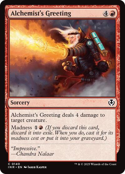 Alchemists Greeting (INR) #140 Common (Lightly Played) Innistrad Remastered Magic: 2025