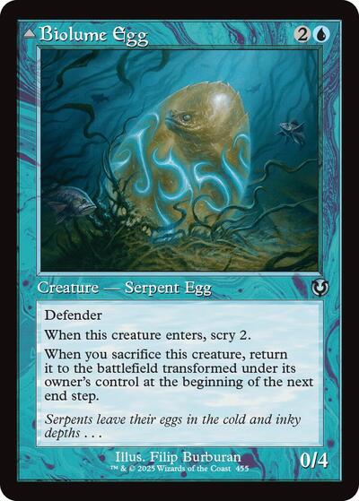 Biolume Egg Retro Frame (INR) #455 Uncommon (Lightly Played) Innistrad Remastered Magic: 2025