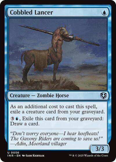 Cobbled Lancer (INR) #56 Uncommon (Lightly Played) Innistrad Remastered Magic: The Gathering: 2025