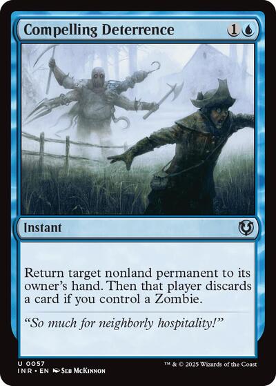 Compelling Deterrence (INR) #57 Uncommon (Lightly Played) Innistrad Remastered Magic: The Gathering: 2025