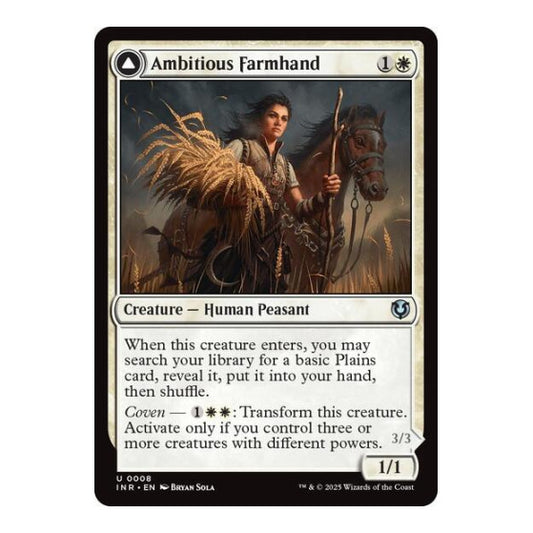 Ambitious Farmhand (INR) #8 Uncommon (Lightly Played) Innistrad Remastered Magic: The Gathering: 2025