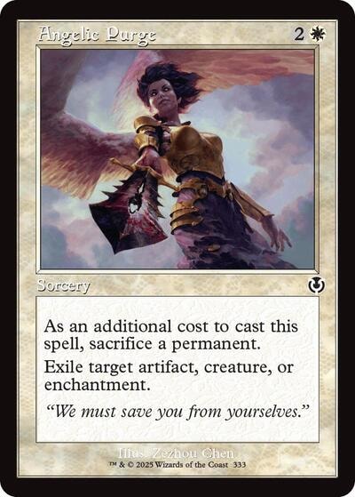 Angelic Purge Retro Frame (INR) #333 Common (Lightly Played) Innistrad Remastered Magic: The Gathering: 2025
