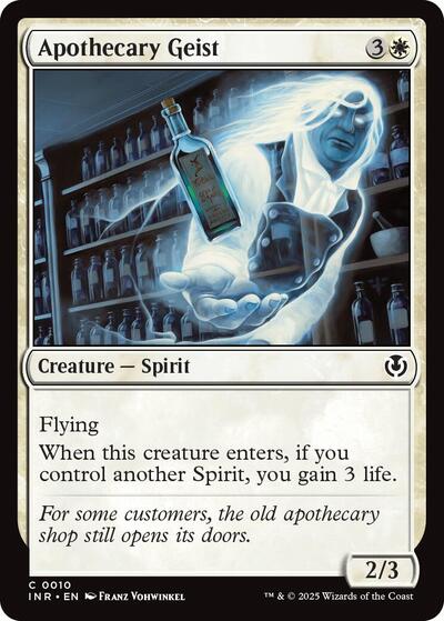 Apothecary Geist (INR) #10 Common (Lightly Played) Innistrad Remastered Magic: The Gathering: 2025