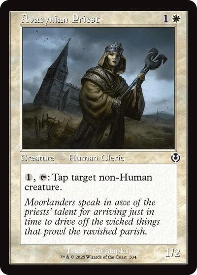 Avacynian Priest Retro Frame (INR) #334 Common (Lightly Played) Innistrad Remastered Magic: The Gathering: 2025