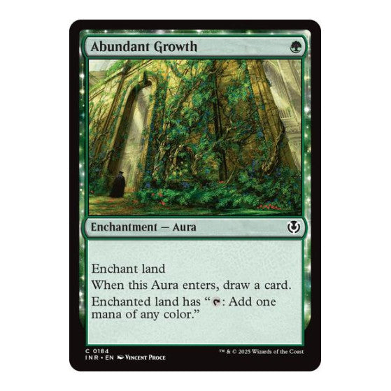 Abundant Growth (INR) #184 Common (Lightly Played) Innistrad Remastered Magic: The Gathering: 2025