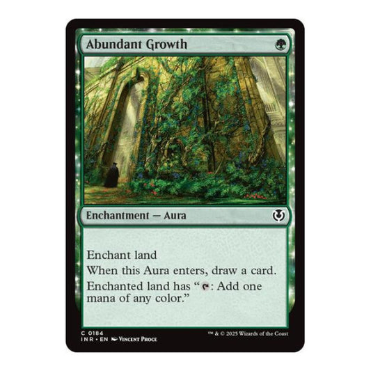 Abundant Growth (INR) #184 Common (Lightly Played) Innistrad Remastered Magic: The Gathering: 2025