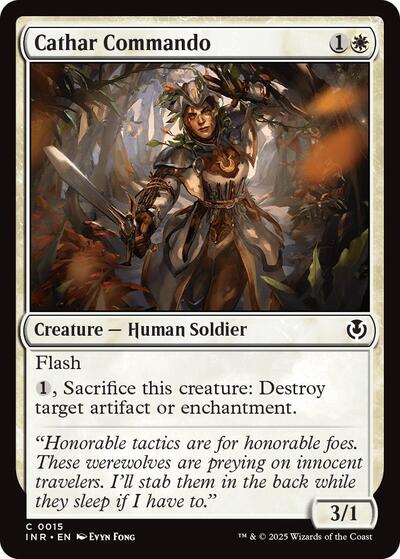 Cathar Commando (INR) #15 Common (Lightly Played) Innistrad Remastered Magic: The Gathering: 2025