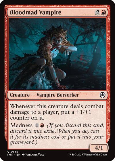 Bloodmad Vampire (INR) #145 Common (Lightly Played) Innistrad Remastered Magic: The Gathering: 2025