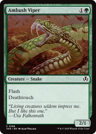 Ambush Viper (INR) #186 Common (Lightly Played) Innistrad Remastered Magic: The Gathering: 2025
