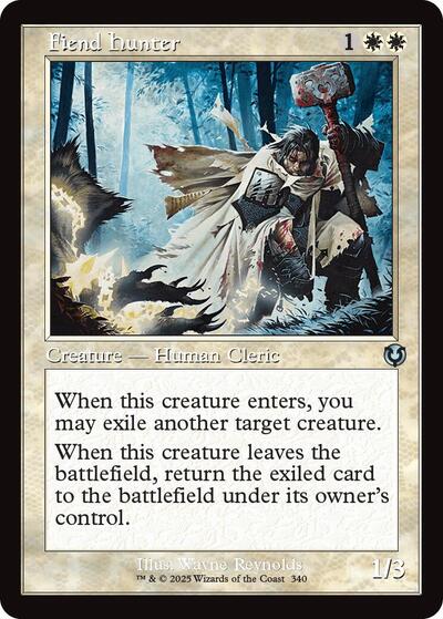 Fiend Hunter Retro Frame (INR) #340 Uncommon (Lightly Played) Innistrad Remastered Magic: 2025