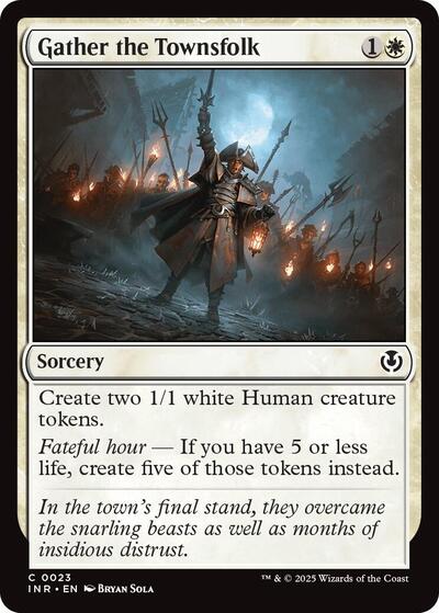 2025 Magic: Innistrad Remastered (INR) - Gather the Townsfolk (#23, Common) (Lightly Played)