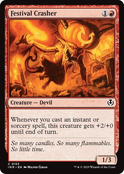 Festival Crasher (INR) #153 Common (Lightly Played) Innistrad Remastered Magic: The Gathering: 2025