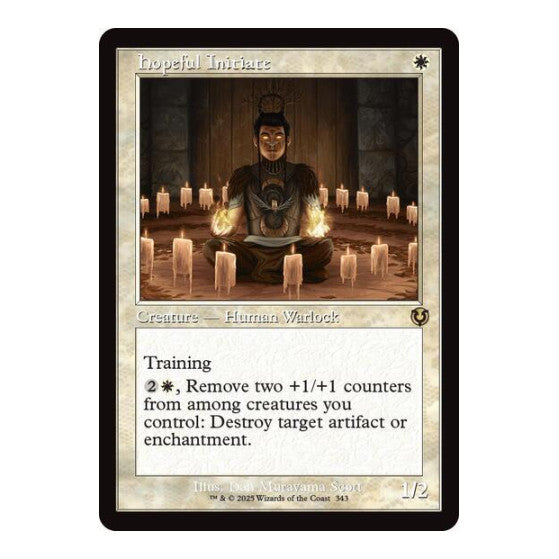 Hopeful Initiate (Retro Frame) (INR) #343 Rare (Lightly Played) Innistrad Remastered Magic: The Gathering: 2025