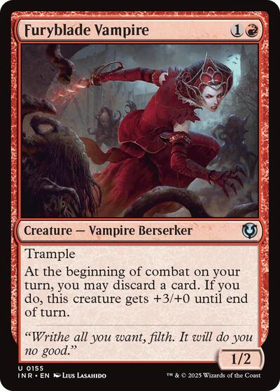 Furyblade Vampire (INR) #155 Uncommon (Lightly Played) Innistrad Remastered Magic: The Gathering: 2025