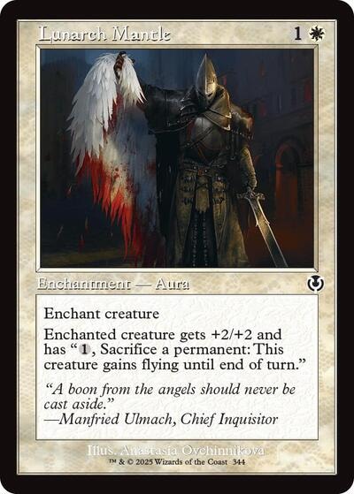 Lunarch Mantle Retro Frame (INR) #344 Common (Lightly Played) Innistrad Remastered Magic: The Gathering: 2025