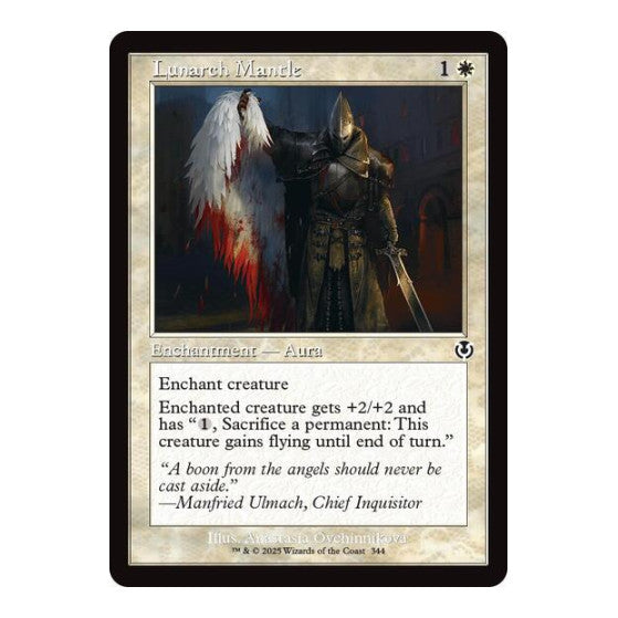 Lunarch Mantle (Retro Frame) (INR) #344 Common (Lightly Played) Innistrad Remastered Magic: The Gathering: 2025