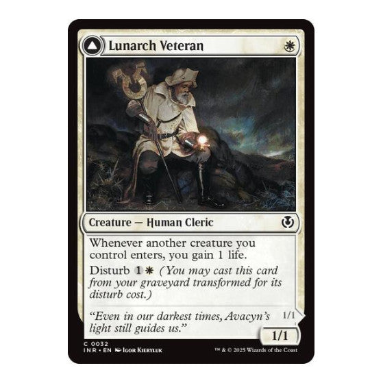 Lunarch Veteran (INR) #32 Common (Lightly Played) Innistrad Remastered Magic: The Gathering: 2025
