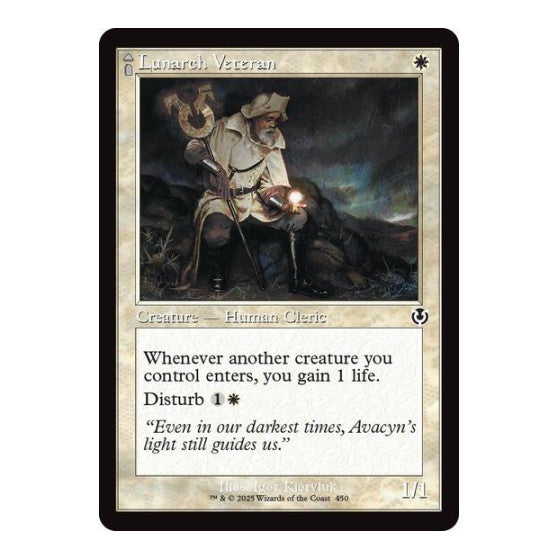 Lunarch Veteran (Retro Frame) (INR) #450 Common (Lightly Played) Innistrad Remastered Magic: The Gathering: 2025